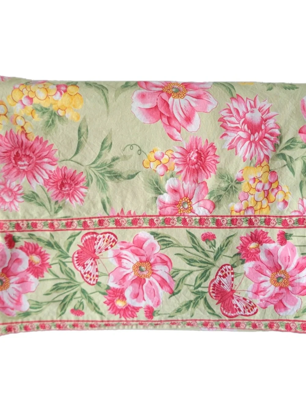 April Cornell Floral Tablecloth 100% Cotton 100